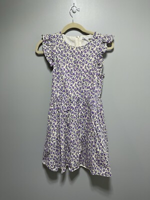English Factory Women Dress Mini Floral Purple Sz XS Ruffle Fit Flare  Pleated | eBay