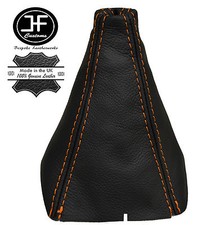 ORANGE FADEN LEDER SCHALTMANSCHETTE SCHALTSACK F?R HYUNDAI i10 2007-2014