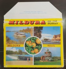 Antique Strip Postcards Folder MILDURA ON THE MURRAY VIC Australia
