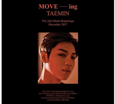 SHINEE TAEMIN Move-ing Repackage 2nd Album CD+Booklet+Photocard KPOP Sealed