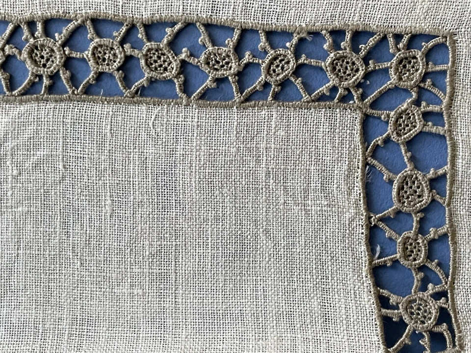 LINGE ANCIEN - Pochette de table en lin - REF : 2012 - Photo 3/4