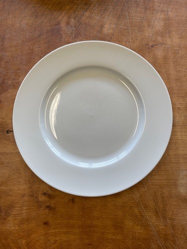 Pier 1 LUMINOUS WHITE PORCELAIN Rim Dinner Plate 11" 1 ea         17 available