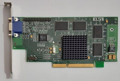 ELSA ERAZOR II-A16 AGP Grafikkarte (nvidia Riva TNT, 16MB RAM, retro, 1998)