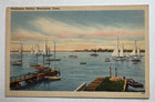 c1940s Ct Postcard Stonington Connecticut Stonington Harbor dock sailboats boats