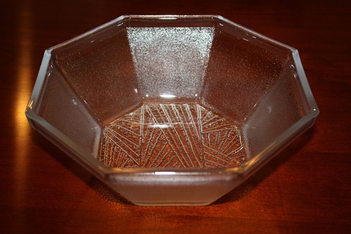 Mikasa Rare Crystal Angles 10" Octagon Serving Centerpiece Bowl Dinnerware - Picture 4 of 24