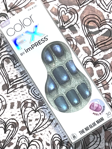 Kiss Color FX by imPRESS Short 30 Fake Nails BETTER THINGS No Glue Needed Mani
