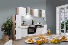 Cuisine Équipée Kitchenette En Chêne Blanc Merle 250 CM Respekta