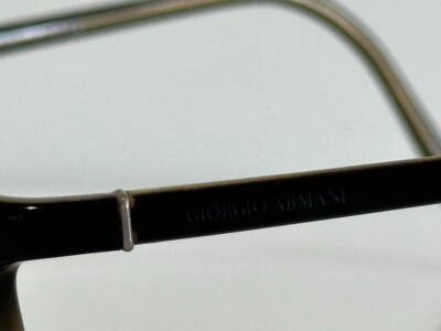 Giorgio Armani 2003 327 Rectangle Brown Eyeglasses Frame  display picture 1
