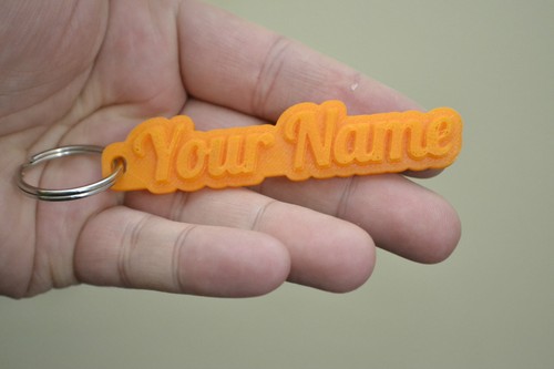 Personalised Keyring Custom txt Rubber 3D Key Fob Key School Named Tag - Picture 1 of 11