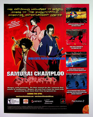 Samurai Champloo Sidetracked Bandai Geneon 2006 Anime Print Magazine Ad Poster