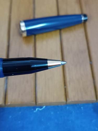 PENNA A SFERA VINTAGE CROSS CON PUBBLICITÀ FORBES MERCER SU SCATOLA - Foto 5 di 6