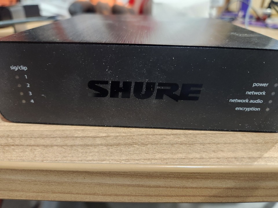 Shure ANI4INBLOCK 4Channel Dante Mic/Line Audio Network Interface
