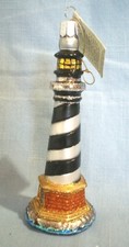OLD WORLD CHRISTMAS 2003 CAPE HATTERAS LIGHTHOUSE ORNAMENT NWT
