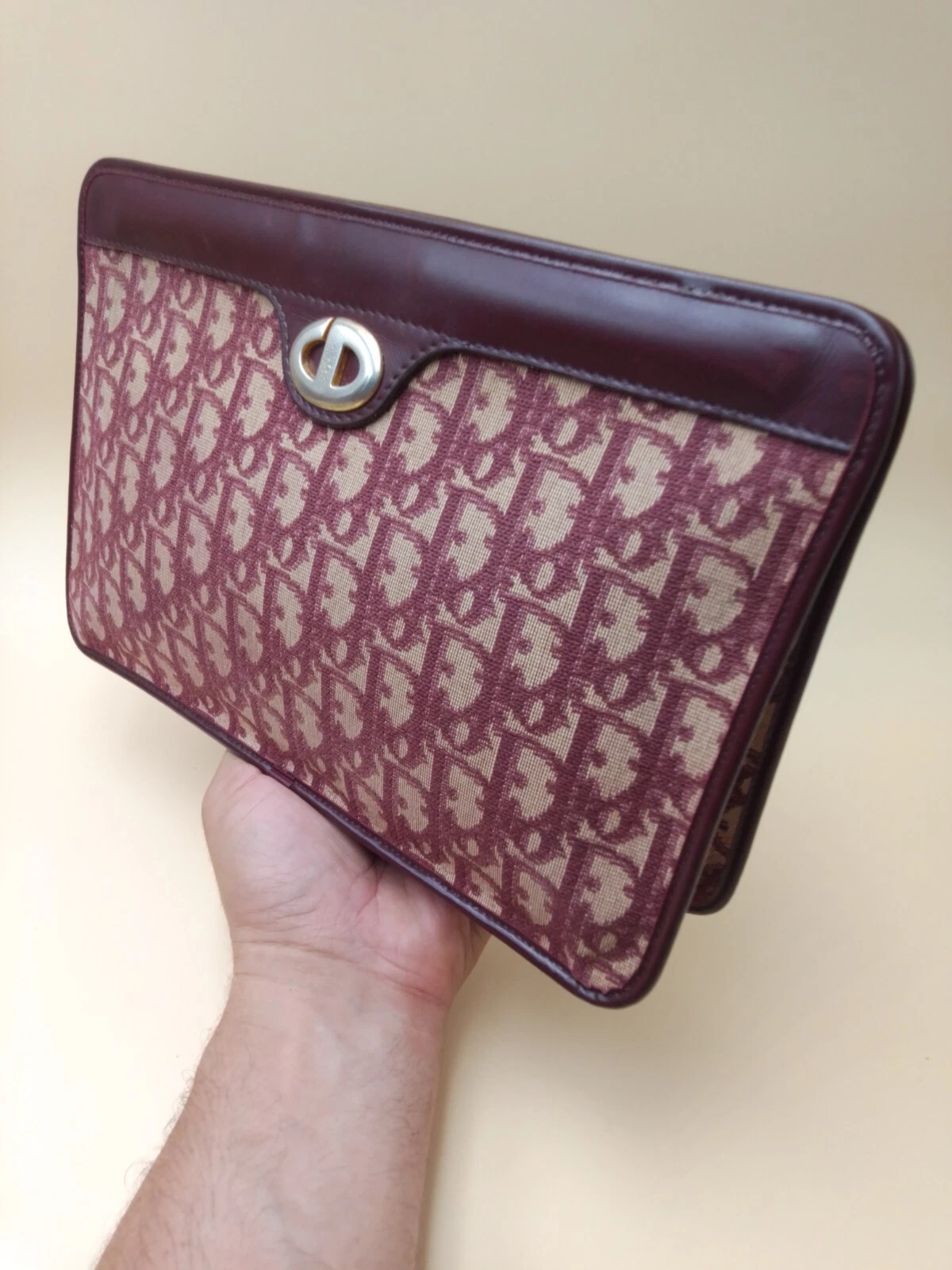 CHIC SAC POCHETTE MONOGRAMMÉ CHRISTIAN DIOR vintage