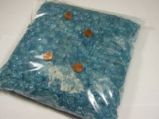 4 Pounds India Blue 7mm x 13mm x 15mm Acrylic Beads Wholesale Bulk Lot KD-7 
