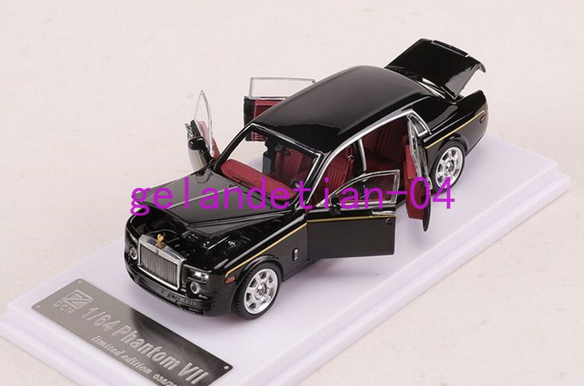 DCM 1/64 Scale Rolls-Royce Phantom VII Black Diecast Car Model Toy