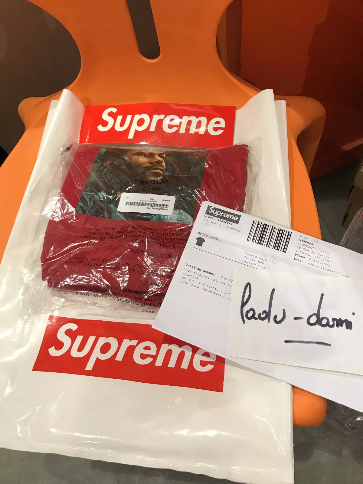 Supreme MARVIN GAYE FW18   SIZE M !