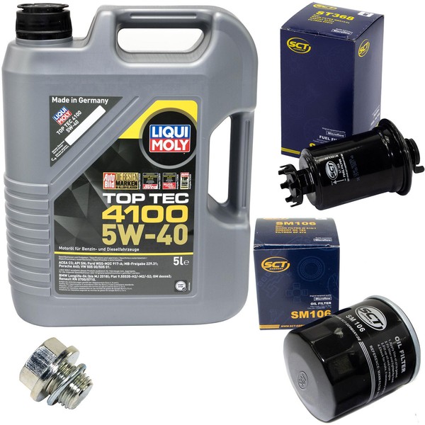 5L ÖL Set Inspektion Kraftstoff ÖLfilter ÖLschraube FüR Suzuki Samurai 70 PS-image