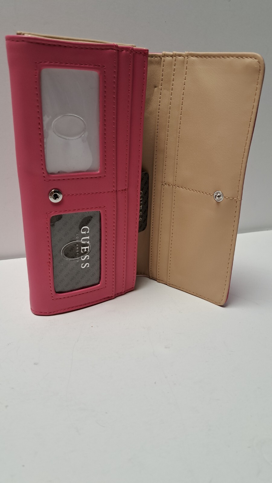 Guess women's wallet clutch organizer pink eBay
