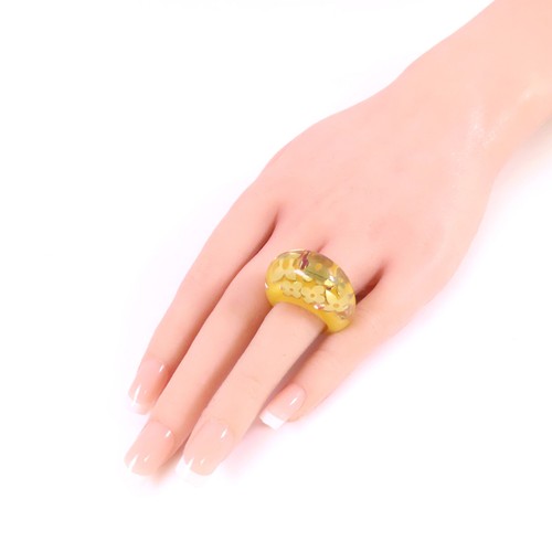 LOUIS VUITTON LV Inclusion Ring US#6.25 M65603 Resin - Picture 9 of 9