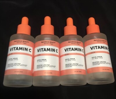 4x Provence Beauty Vitamin C Glow Vegan  Face Serum 2fl Oz