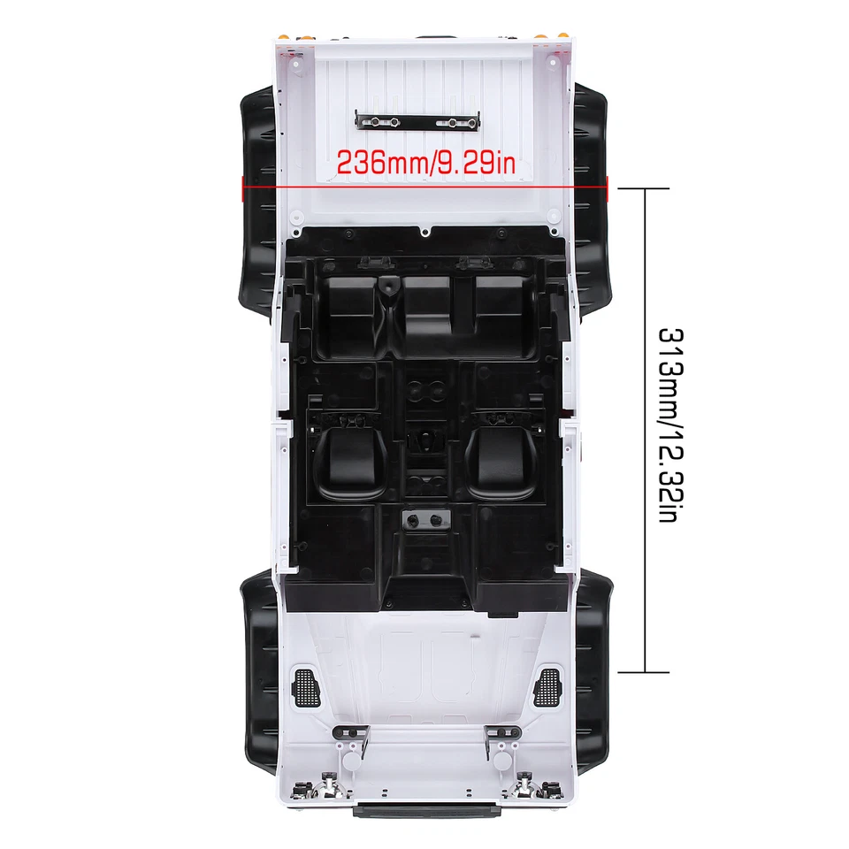 313mm Wheelbase Defender Body Shell for 1/10 RC Crawler Axial SCX10 90046 TRX-4 - Image 3 of 4