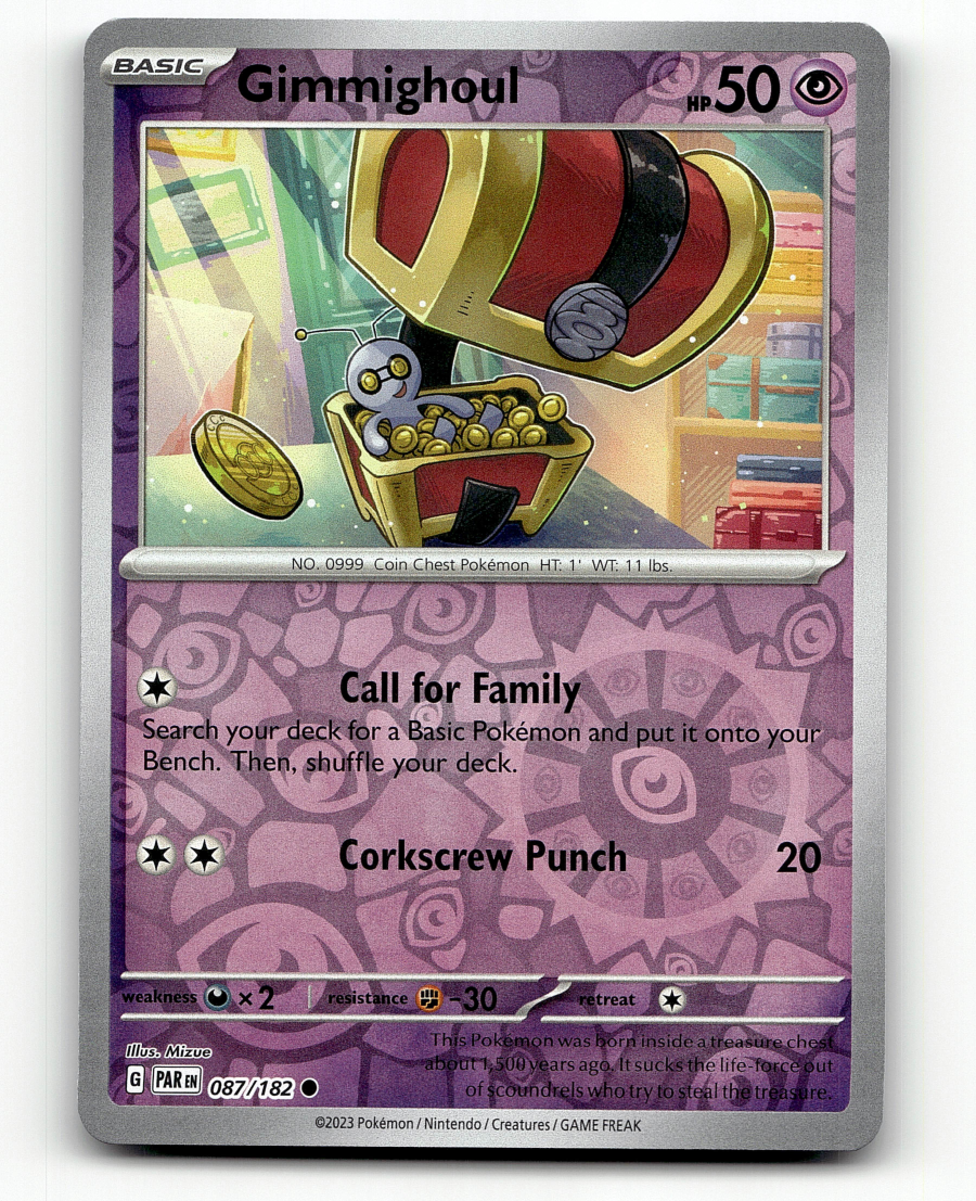 gimmighoul pokemon card price Gholdengo 139/182 - Paradox Rift - Double Rare- Lot shuffle your deck Gimmighoul Cards - Pokmon TCG
