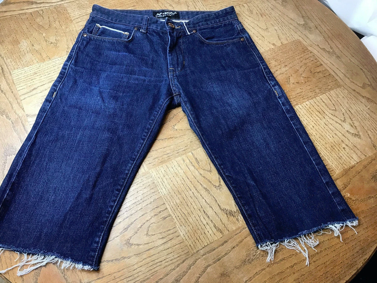 Mens Arizona Jean Co. SELVEDGE DENIM Jeans 29x14 Dark Wash Shorts