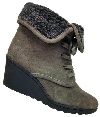 white mountain wedge booties