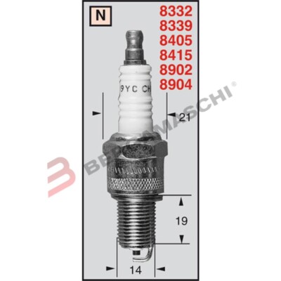 CANDELA CHAMPION SPARK PLUG OE079/T10 N4C BSA Bushman 175 cc