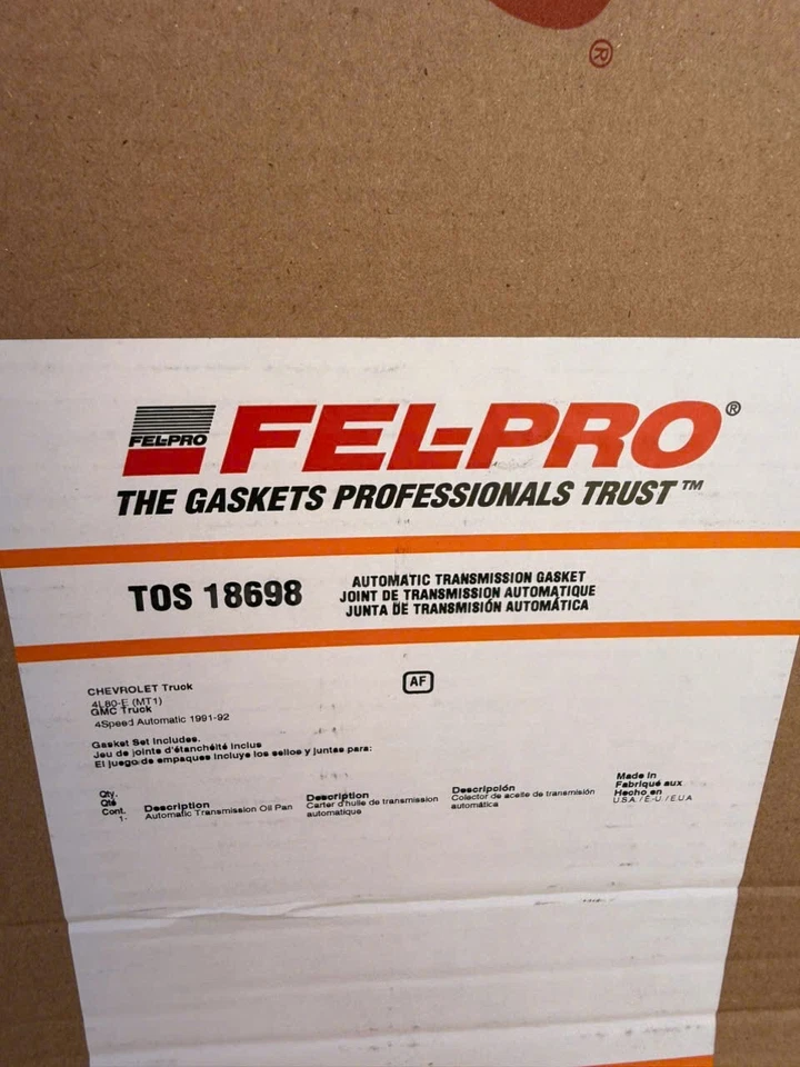 Junta de transmisión automática TOS 18698 Felpro para Chevy Chevrolet C3500HD Foto 2 de 2
