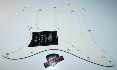 Fender Stratocaster Pickguard Player Plus Lefty Parchment Project Guitar Parts