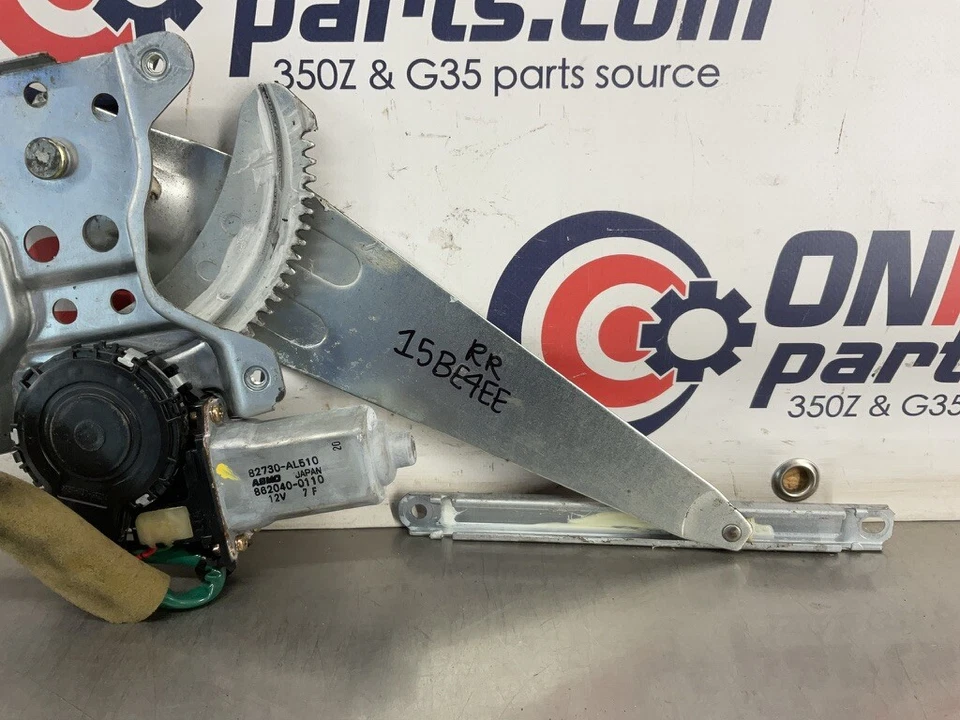 Infiniti G35 2004 pasajero ventana trasera derecha motor regulador 82730 OEM 15BE4EE Foto 2 de 4