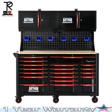 Automobile Repair Heavy-duty Tool Cart w/ 19 Drawers Mobile Storage Tool Cabinet