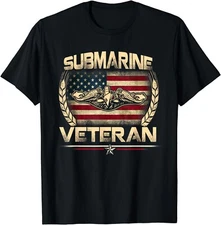 U.S Submarines Veteran Service T-Shirt Military Patriotic Gift Unisex T-Shirt