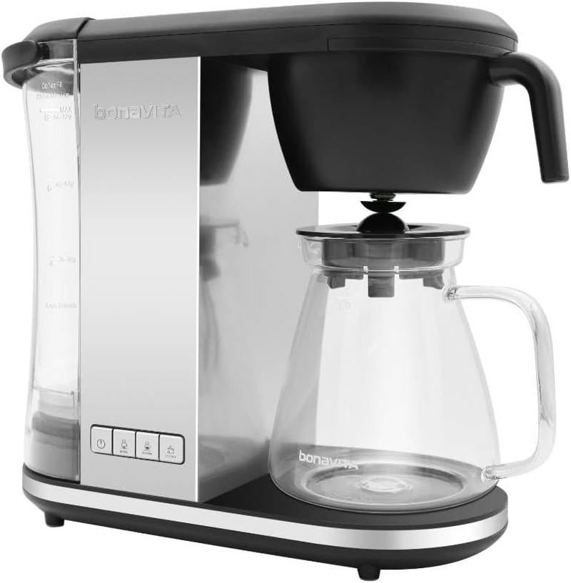 With Glass Carafe & Removable Reservoir