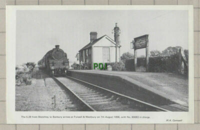 (C596) Bahnhof Fulwell & Westbury - ca. 1975 Zuschnitt