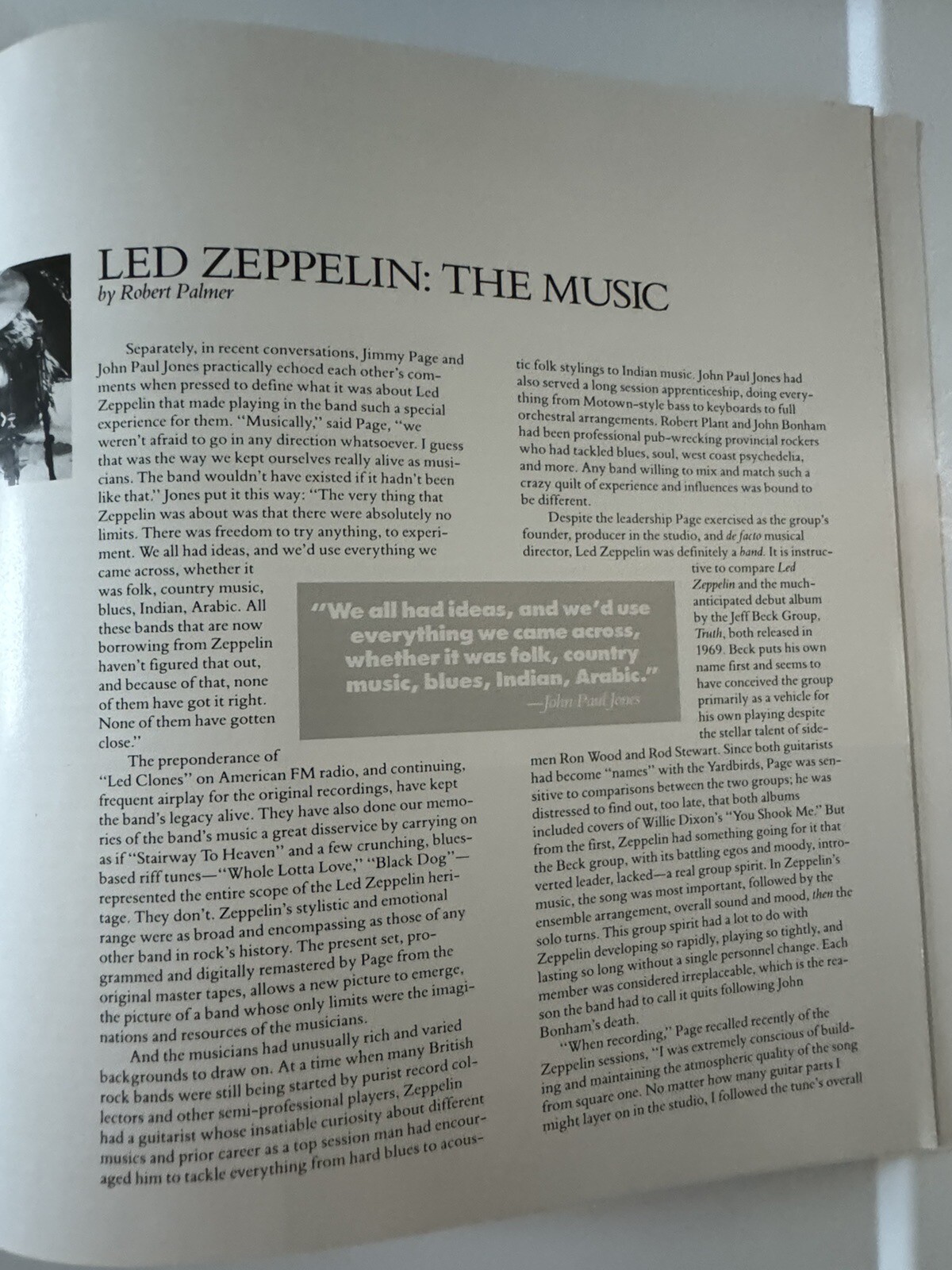 Zeppelin Booklets LED ZEPPELIN 1990 BOOKLET ONLY | eBay