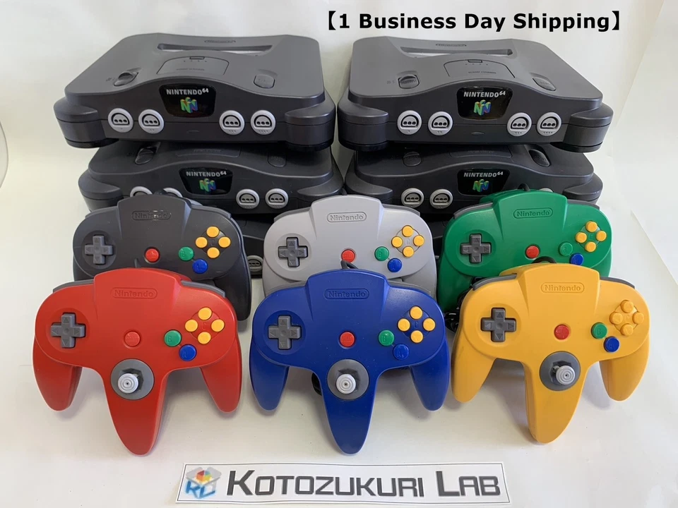 [US Duty Paid] Nintendo 64 N64 Console Region Free Choose Bundle 1-4Controllers - Image 2 of 4