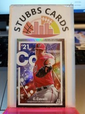 Cade Cavalli - 2021 Bowman Platinum - Precious Elements insert PE-24 - Nationals