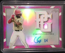 2021 Perfect Game Carsten Sabathia Purple 6/6 Refractor Auto Rookie Georgia Tech