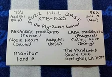 HAM CB RADIO QSL Trading Card "ARKANSAS MOSQUITO & LADY - SPRINGHILL, LA"