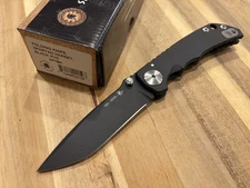 Spartan Blades Harsey Black PVD Titanium Frame Lock Knife 4" S45VN Blade