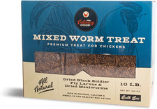 Fluker's Culinary Coop Dried Mealworms Soldierworms Chicken Treat 10 Lbs