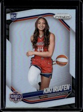 2025 Panini WNBA Prizm Kiki Iriafen Silver Prizm Rookie Auto RC #149 Mystics