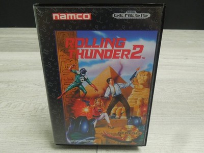Authentic Rolling Thunder 2 1991 Sega Genesis CIB Complete Video Game Cartridge