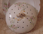 Charles Haviland Limoges Pancake Server Pink Blue Floral Brushed Gold Toronto — photo 5