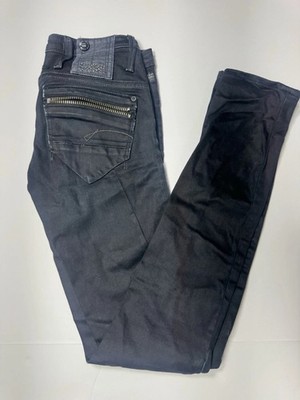 G-Star Raw Men s Black Dark Wash Slim Skinny Low Rise 5-Pocket Zipper Jeans