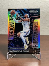 Shai Gilgeous-Alexander 2024-25 Panini Prizm Black - Fireworks Insert Thunder #5