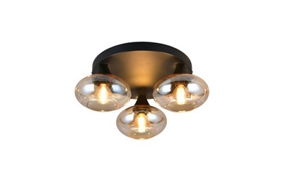 Reality R66643013 Divina E14 Deckenleuchte 3-fach  39cm Amberfarbig